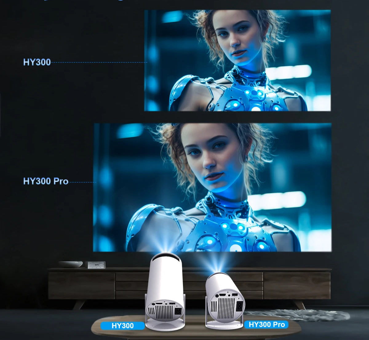 Proyector Magcubic 3D HY300 Pro 4K Android 11